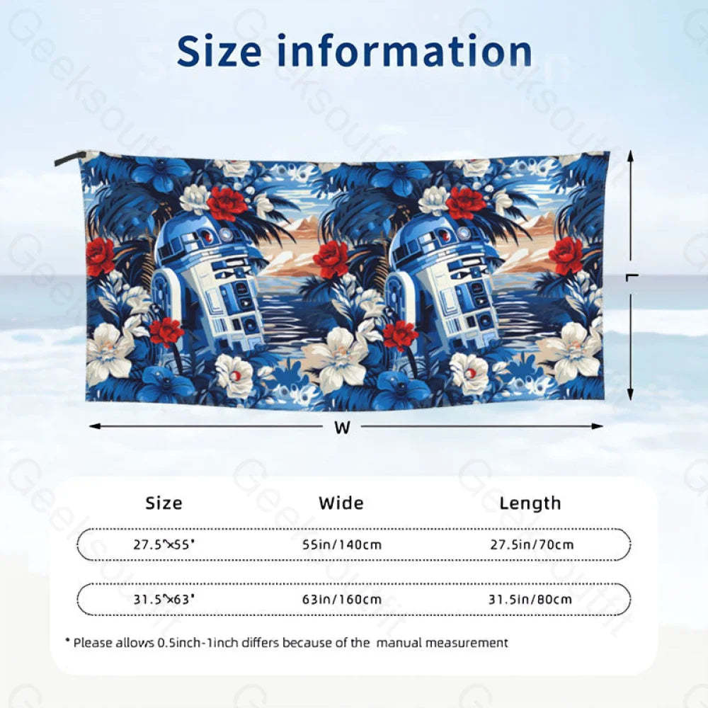 R2-D2 Quick Drying Beach Towel