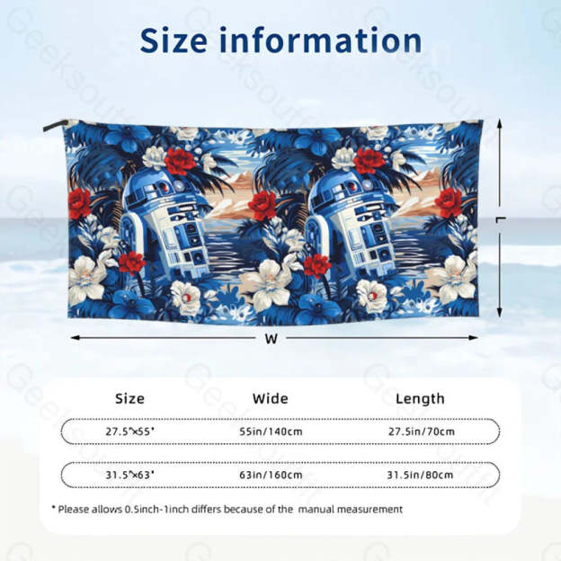R2-D2 Quick Drying Beach Towel