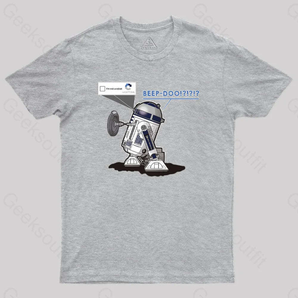 R2Captcha Geek T-Shirt Grey / S