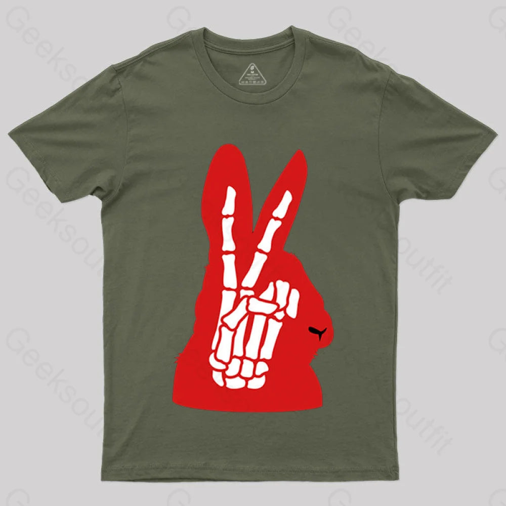 Rabbit Ears T-Shirt Army Green / S