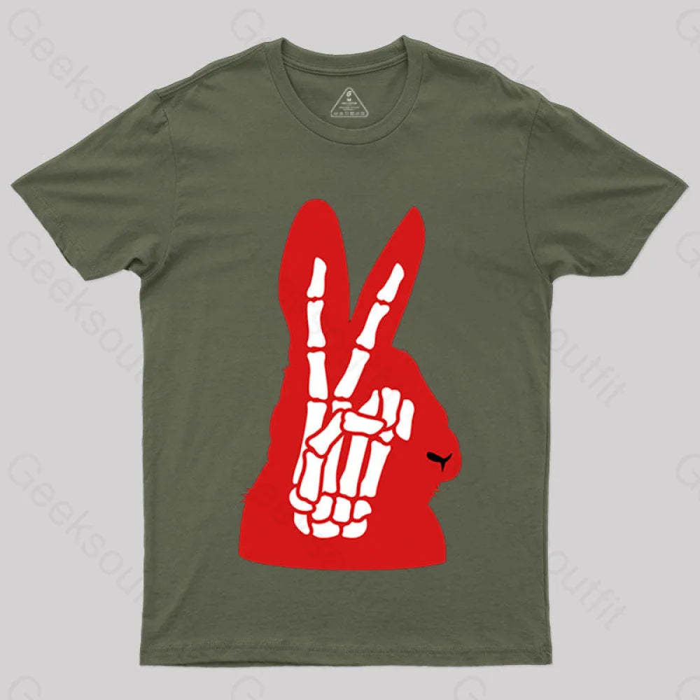 Rabbit Ears T-Shirt Army Green / S