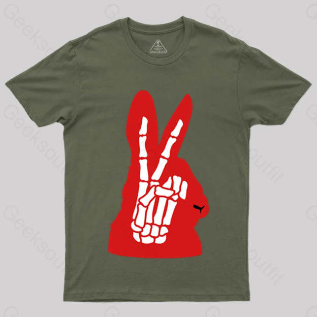 Rabbit Ears T-Shirt Army Green / S