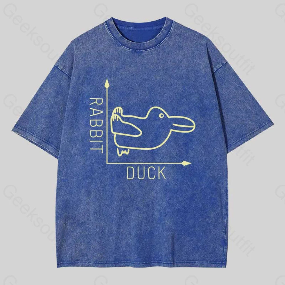 Rabbit Or Duck Washed T-Shirt