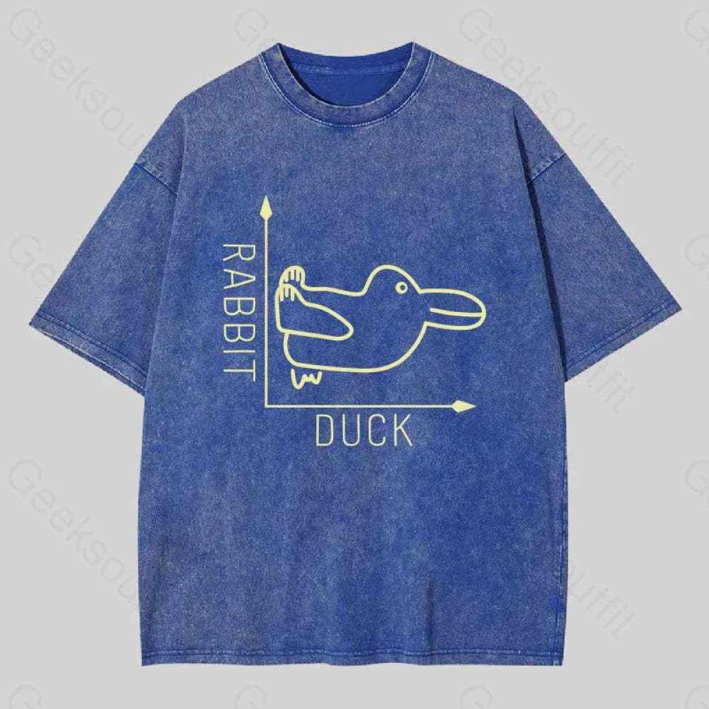 Rabbit Or Duck Washed T-Shirt