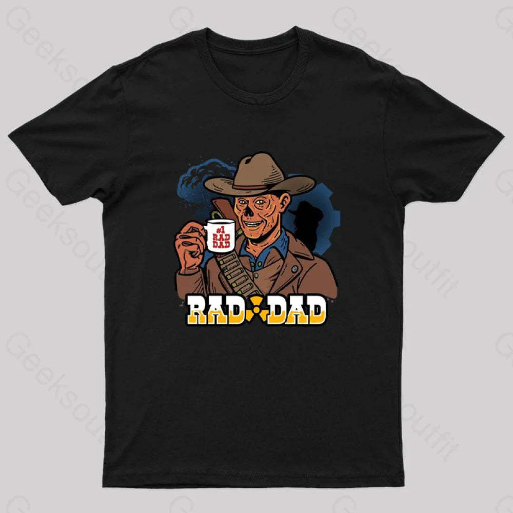Rad Dad Geek T-Shirt Black / S