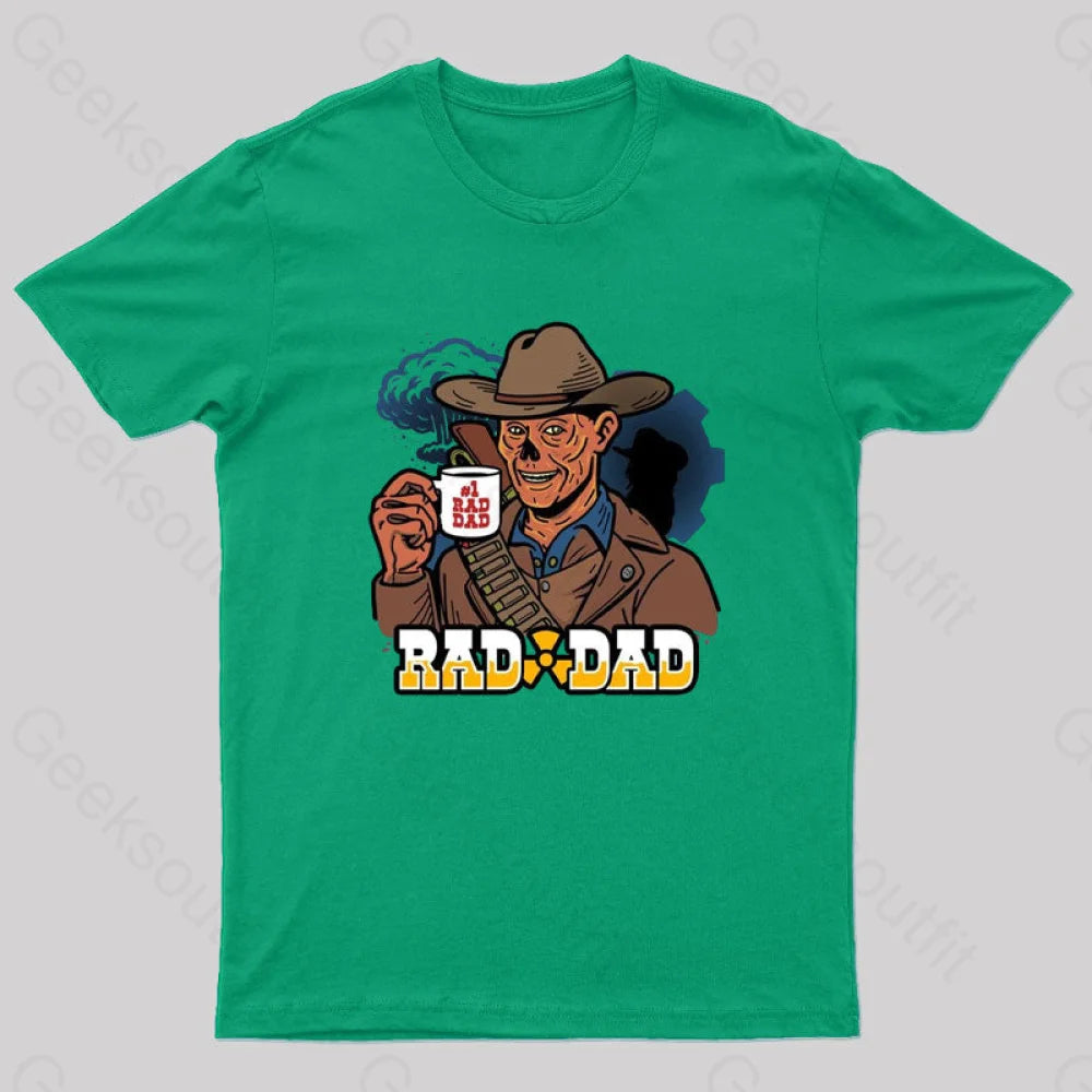 Rad Dad Geek T-Shirt Green / S