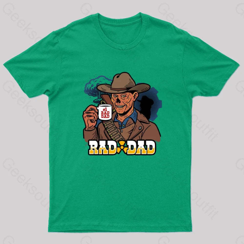 Rad Dad Geek T-Shirt Green / S