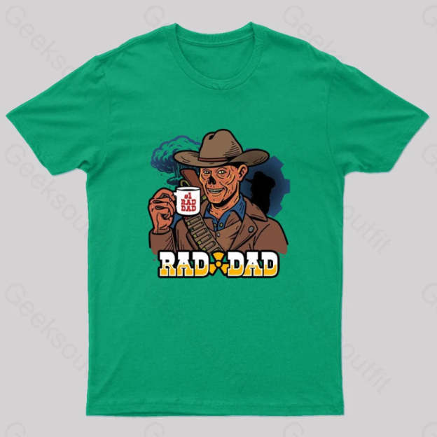 Rad Dad Geek T-Shirt Green / S