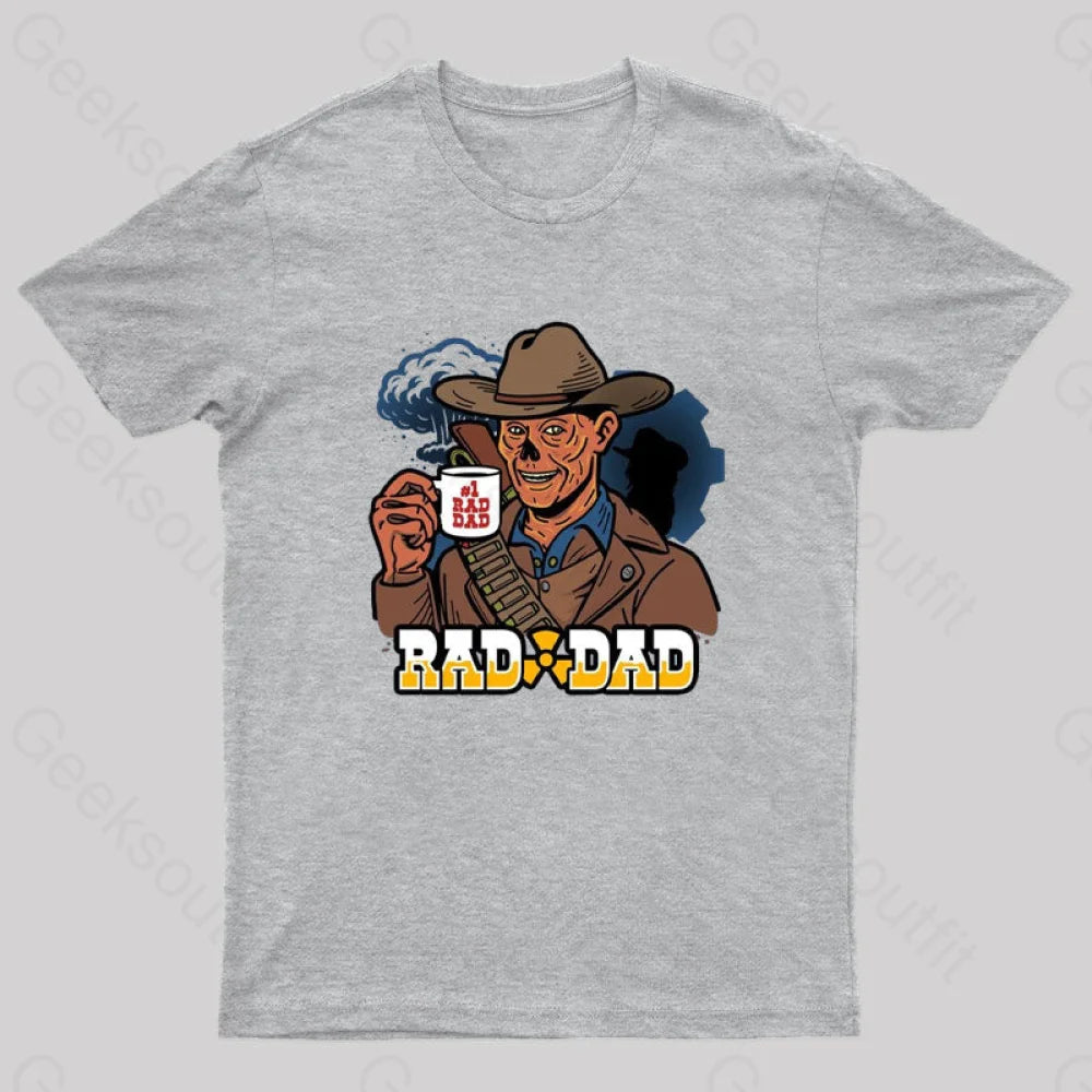 Rad Dad Geek T-Shirt Grey / S