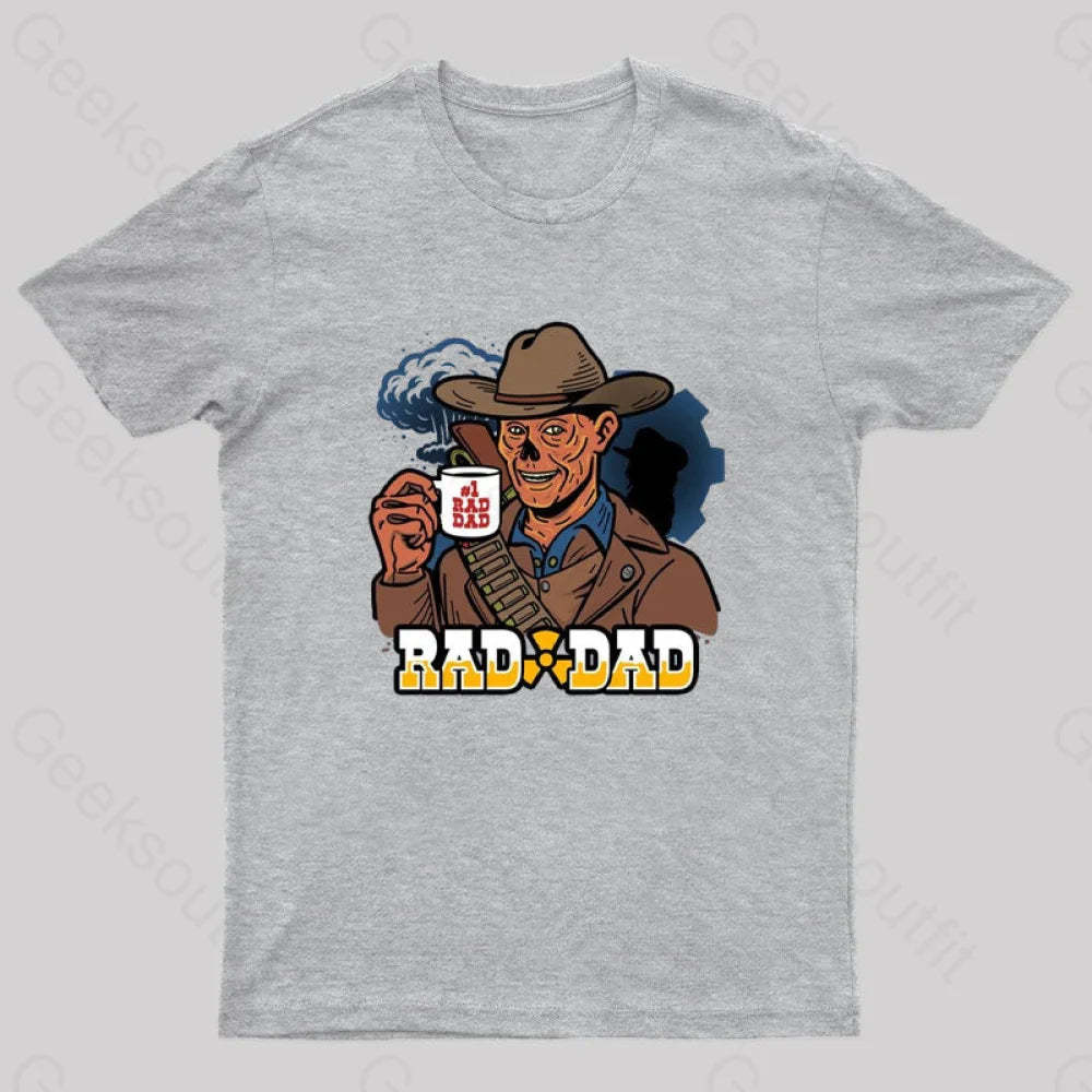 Rad Dad Geek T-Shirt Grey / S