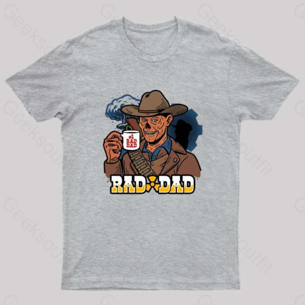 Rad Dad Geek T-Shirt Grey / S