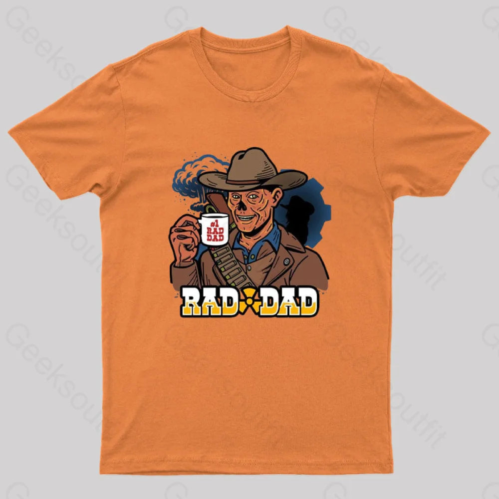Rad Dad Geek T-Shirt Orange / S