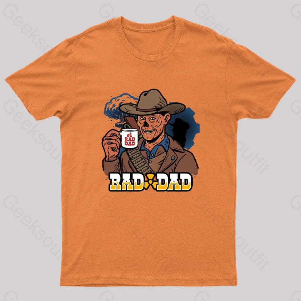 Rad Dad Geek T-Shirt Orange / S