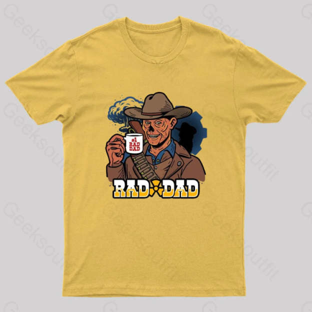 Rad Dad Geek T-Shirt Yellow / S