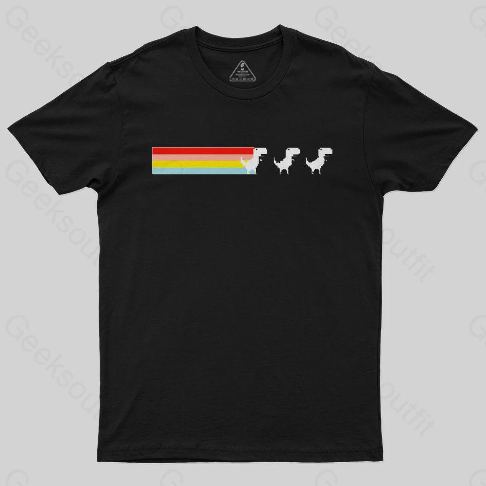 Rainbow Fart Dinosaur T-Shirt - Geeksoutfit
