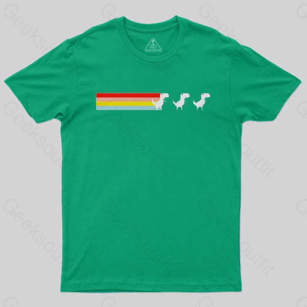 Rainbow Fart Dinosaur T-Shirt - Geeksoutfit