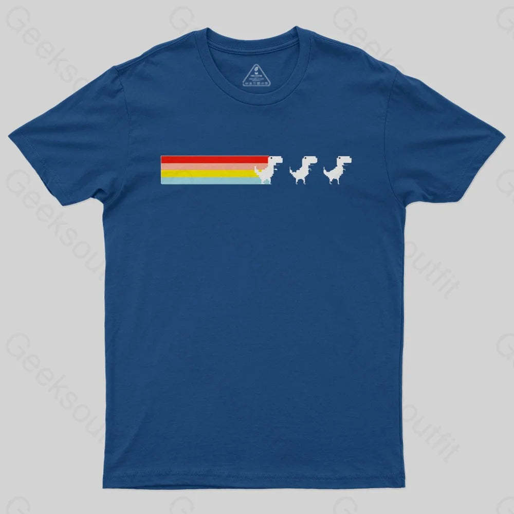 Rainbow Fart Dinosaur T-Shirt - Geeksoutfit