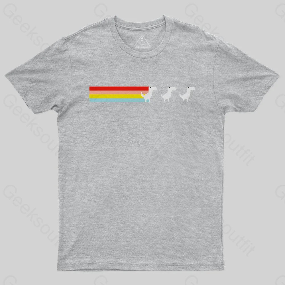 Rainbow Fart Dinosaur T-Shirt - Geeksoutfit