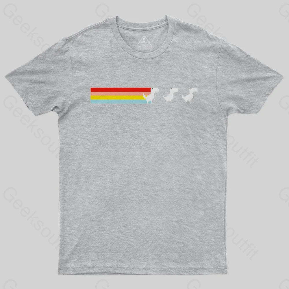 Rainbow Fart Dinosaur T-Shirt - Geeksoutfit