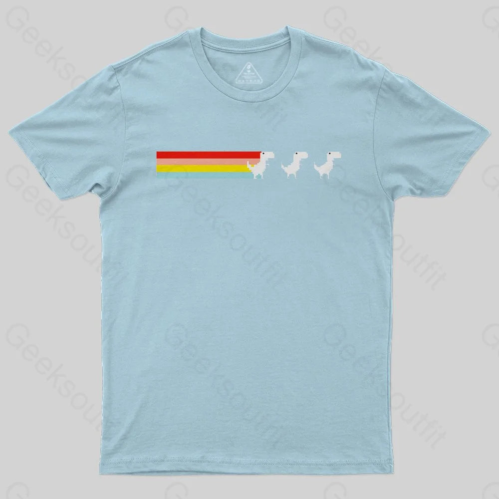 Rainbow Fart Dinosaur T-Shirt - Geeksoutfit
