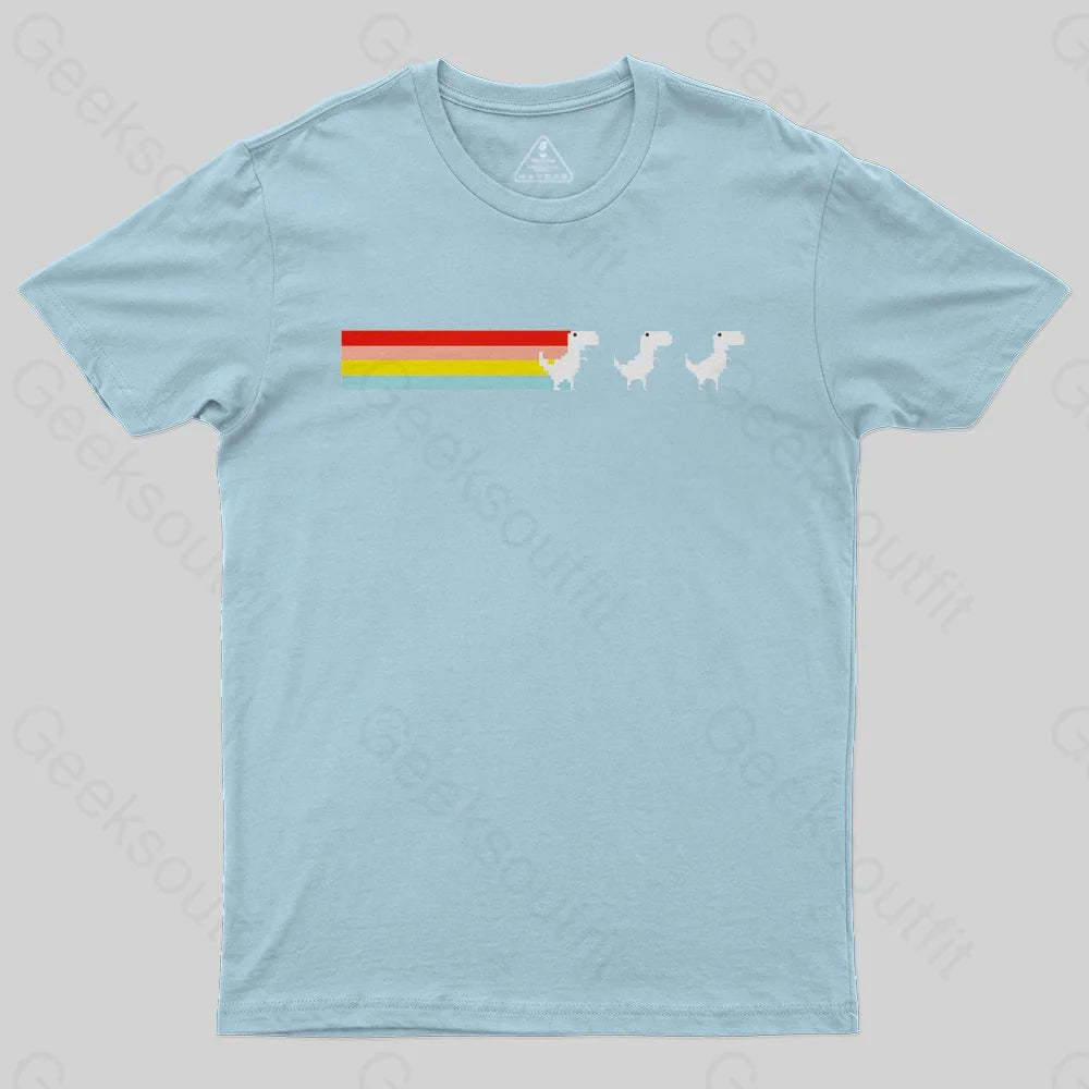 Rainbow Fart Dinosaur T-Shirt - Geeksoutfit