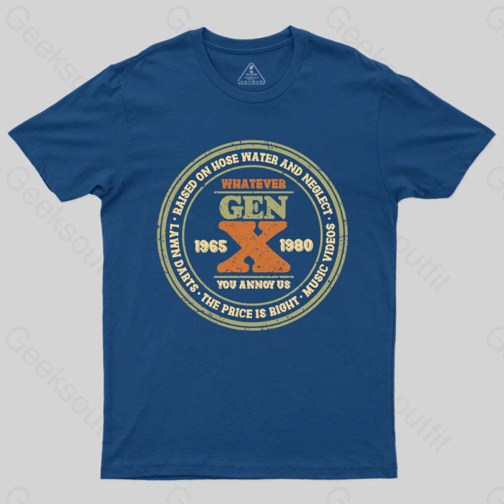 Raised On Hose Water And Neglect T-Shirt Navy / S