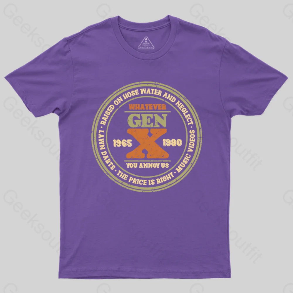 Raised On Hose Water And Neglect T-Shirt Purple / S