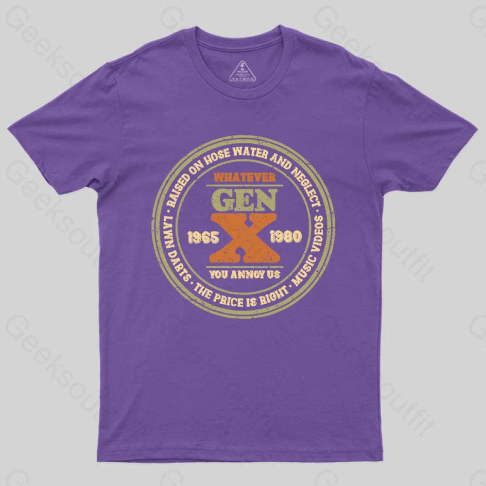 Raised On Hose Water And Neglect T-Shirt Purple / S