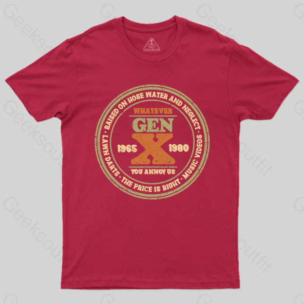 Raised On Hose Water And Neglect T-Shirt Red / S