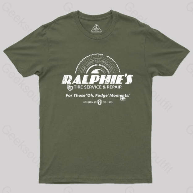 Ralphie’s Tire T-Shirt Army Green / S