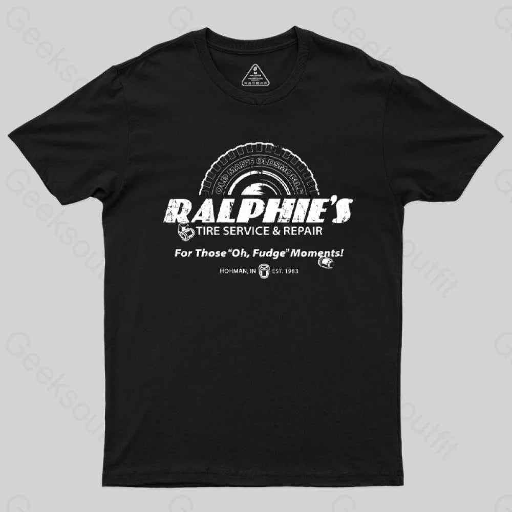 Ralphie’s Tire T-Shirt Black / S