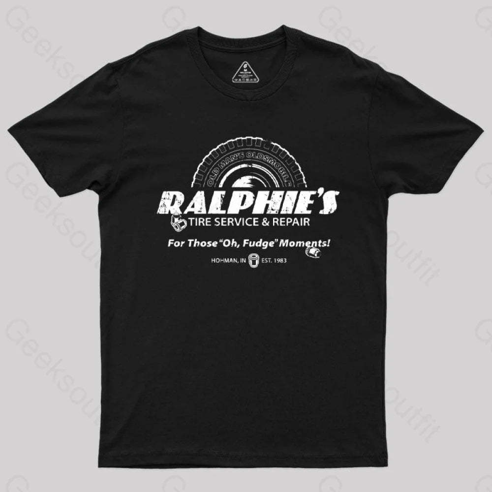 Ralphie’s Tire T-Shirt Black / S