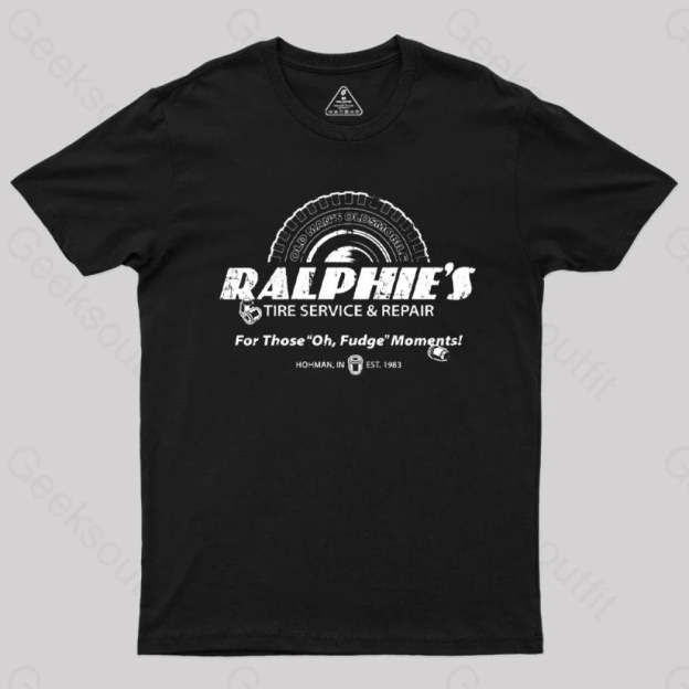 Ralphie’s Tire T-Shirt Black / S