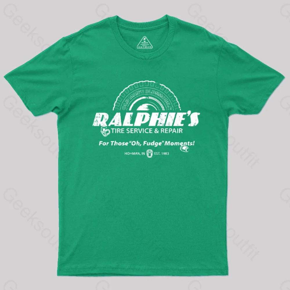 Ralphie’s Tire T-Shirt Green / S