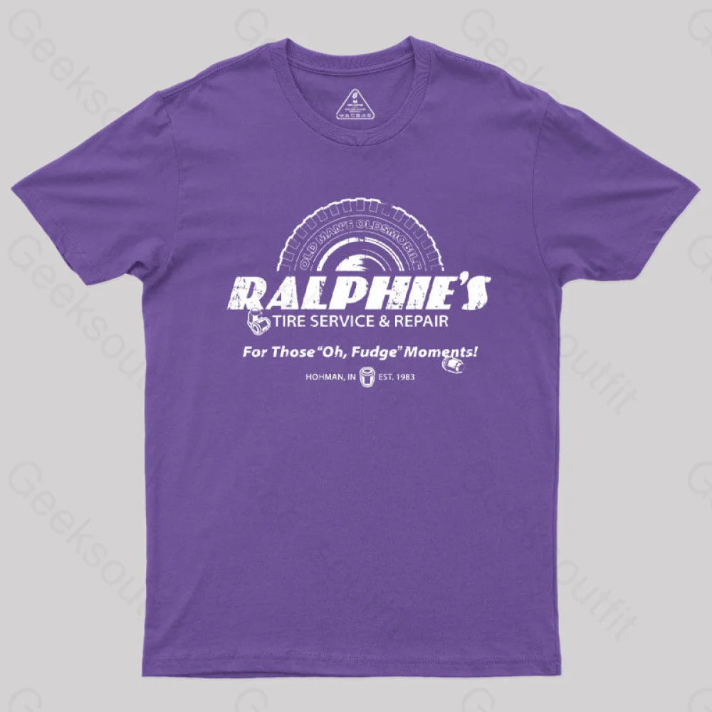 Ralphie’s Tire T-Shirt Purple / S