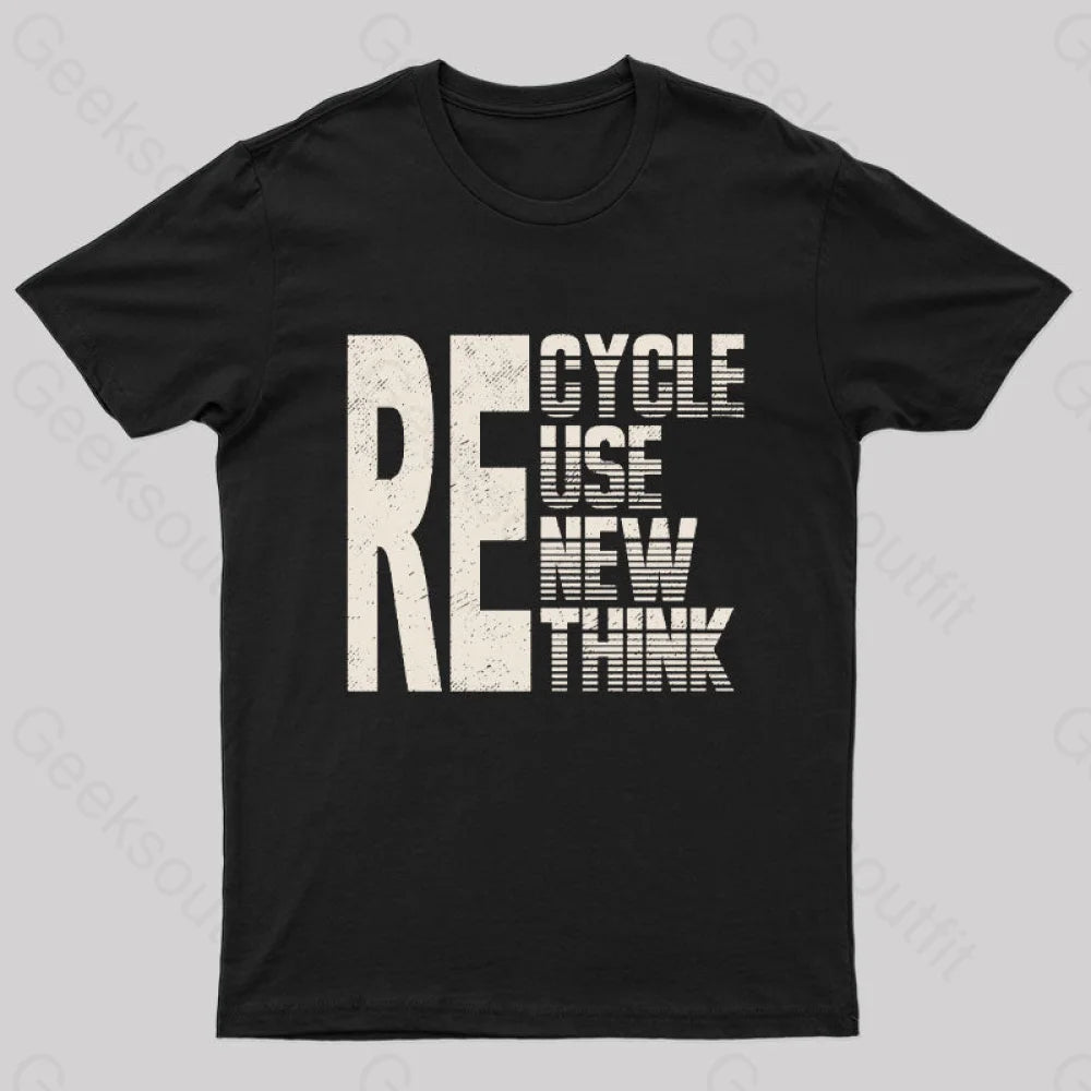 Re: Cycle Use New Think Nerd T-Shirt Black / S