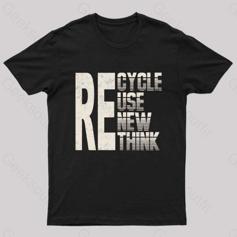 Re: Cycle Use New Think Nerd T-Shirt Black / S
