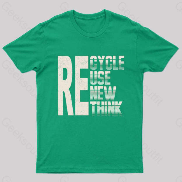 Re: Cycle Use New Think Nerd T-Shirt Green / S