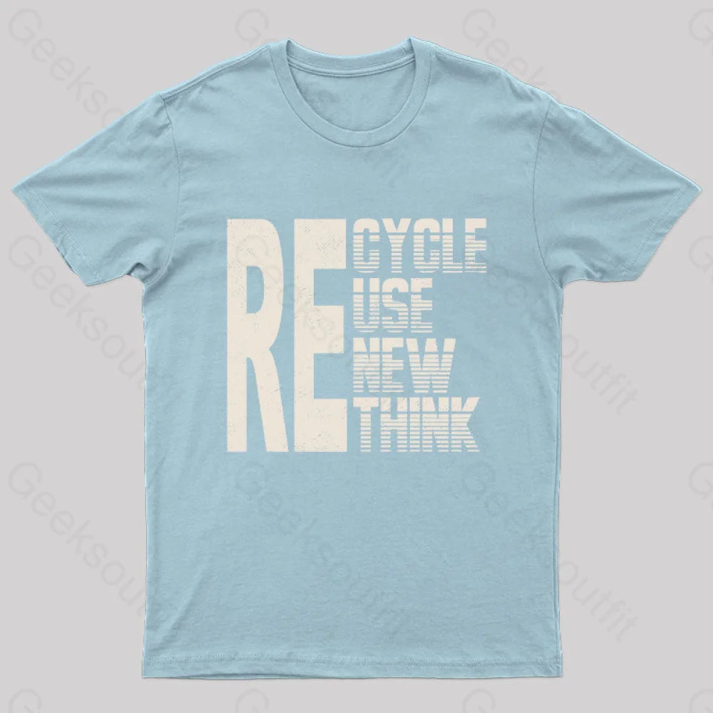 Re: Cycle Use New Think Nerd T-Shirt Light Blue / S