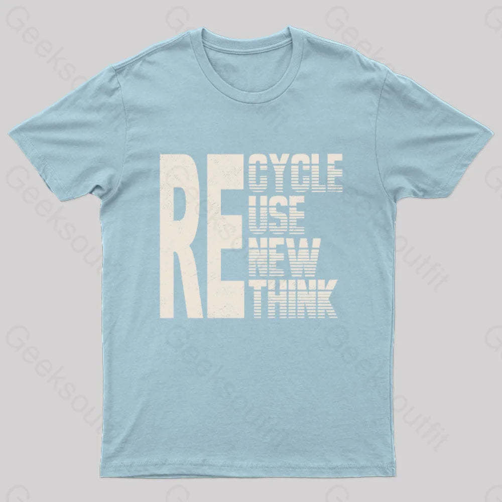 Re: Cycle Use New Think Nerd T-Shirt Light Blue / S
