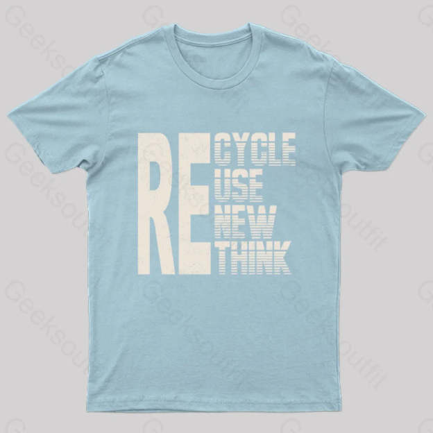 Re: Cycle Use New Think Nerd T-Shirt Light Blue / S