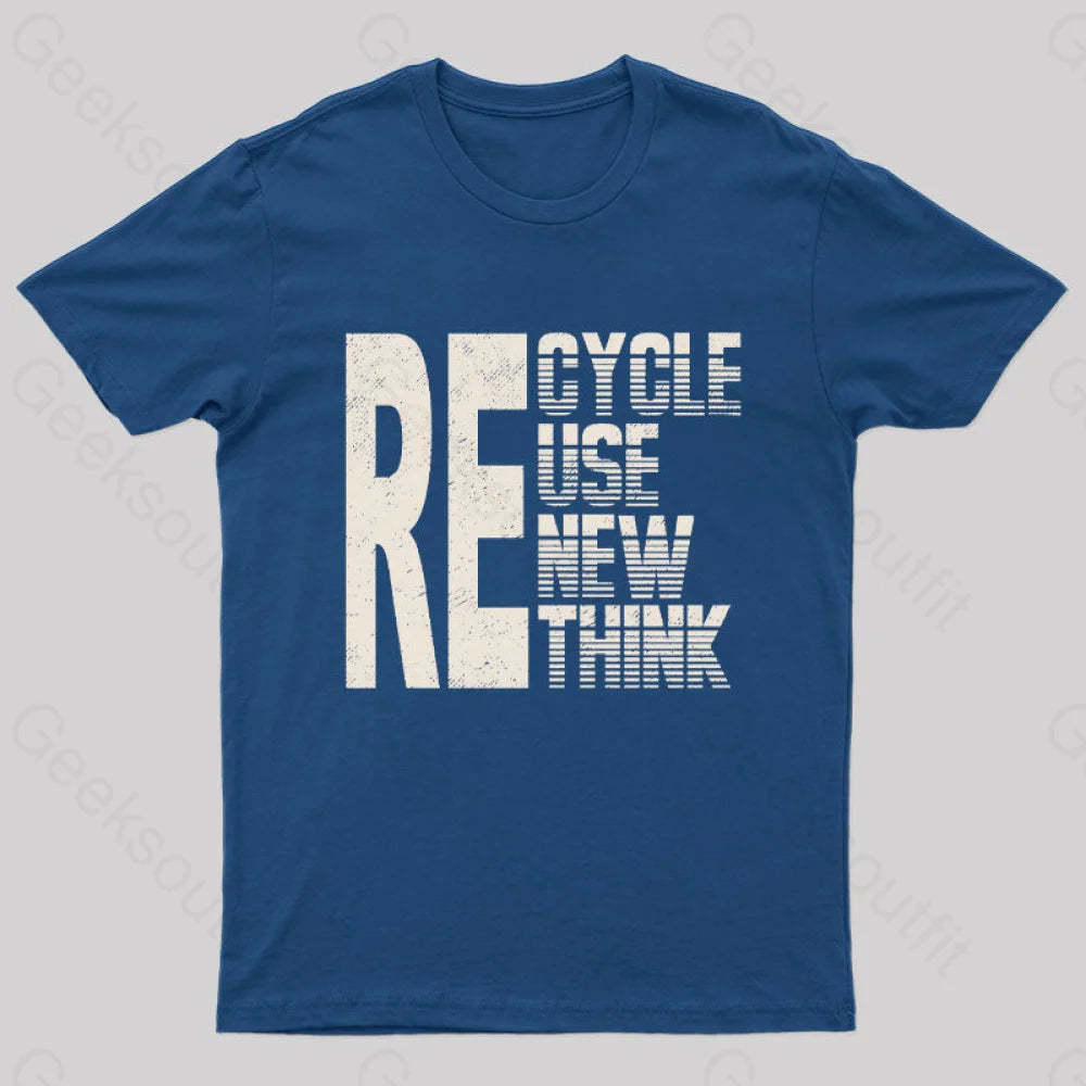 Re: Cycle Use New Think Nerd T-Shirt Navy / S