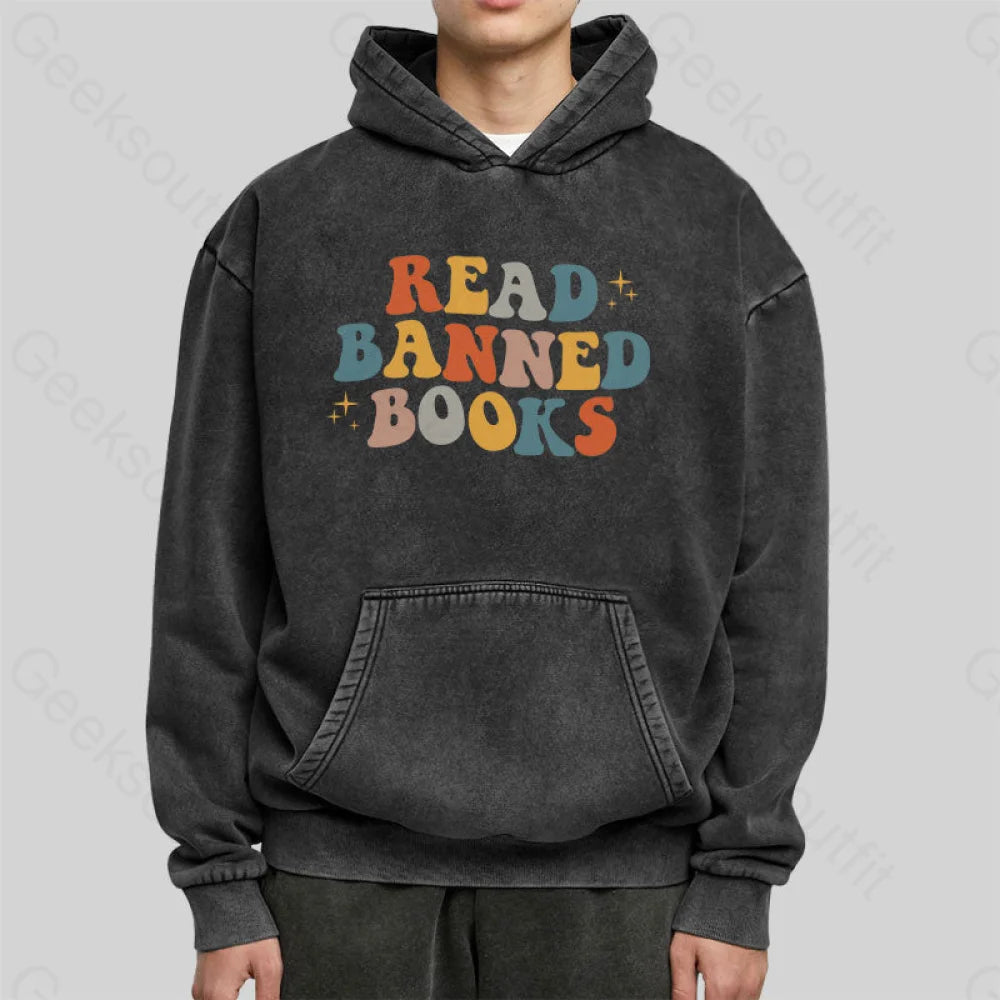 Read Banned Books Washed Hoodie