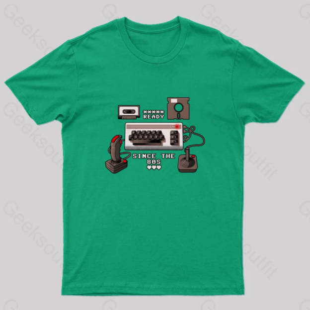 Geeksoutfit Ready Since The 80s Geek T-Shirt for Sale