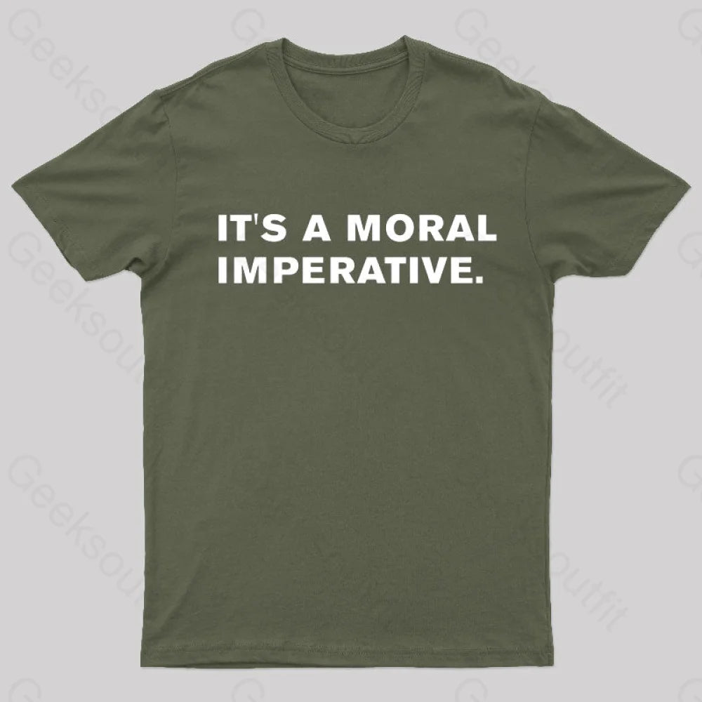 Real Genius Quote T-Shirt Army Green / S