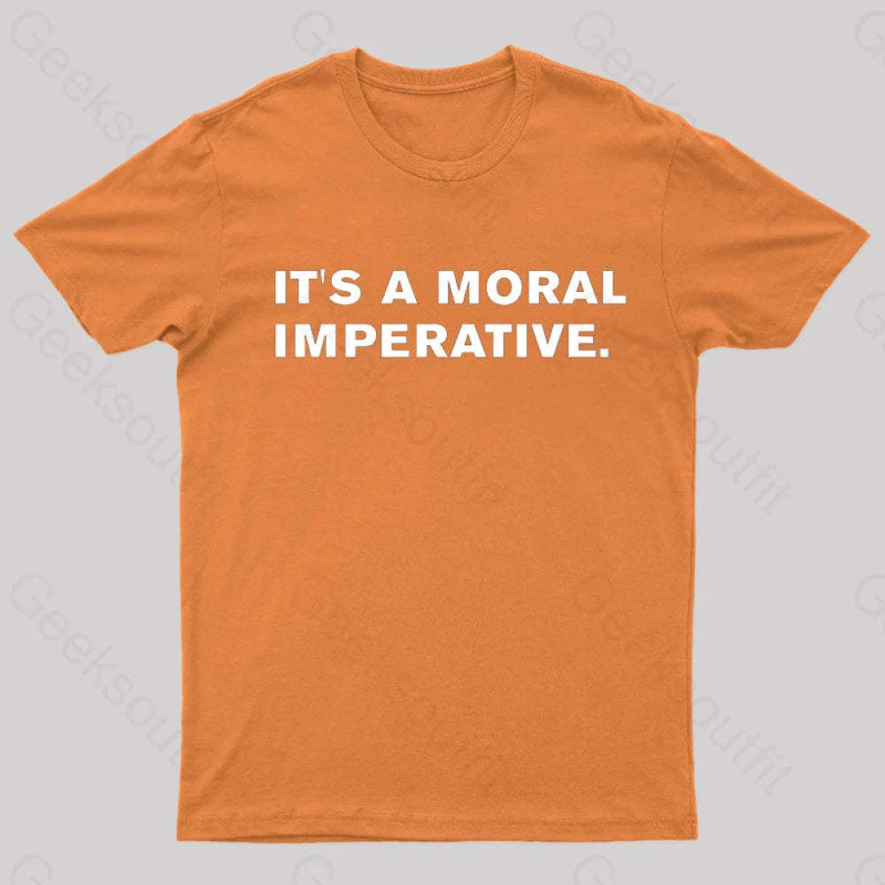 Real Genius Quote T-Shirt Orange / S