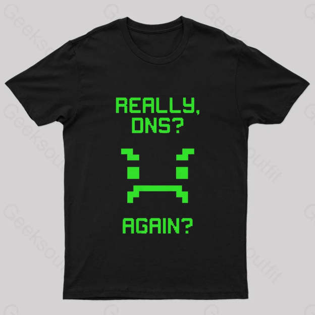 Really Once Again Nerd T-Shirt Black / S