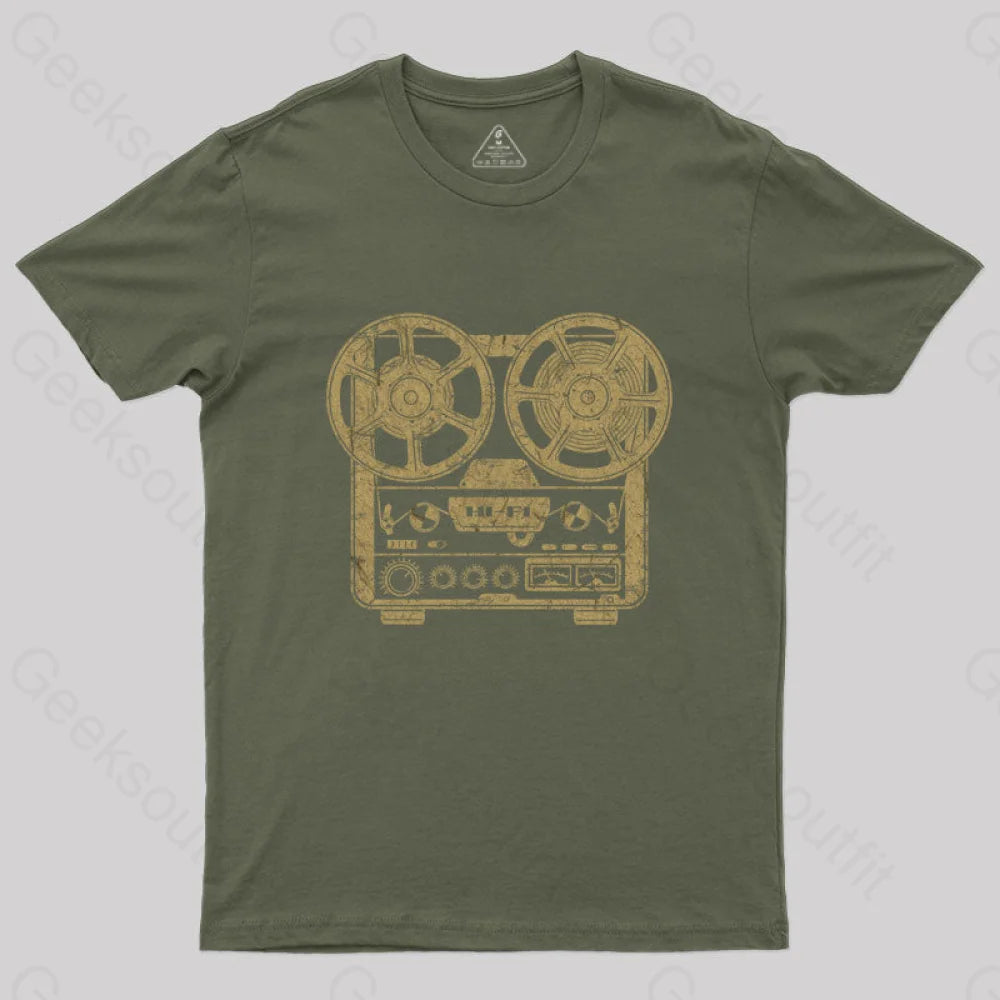Really Reel To T-Shirt Army Green / S Yc