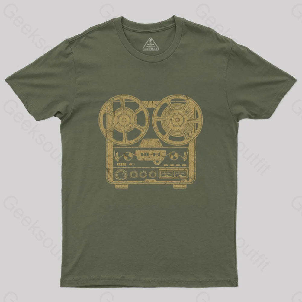 Really Reel To T-Shirt Army Green / S Yc