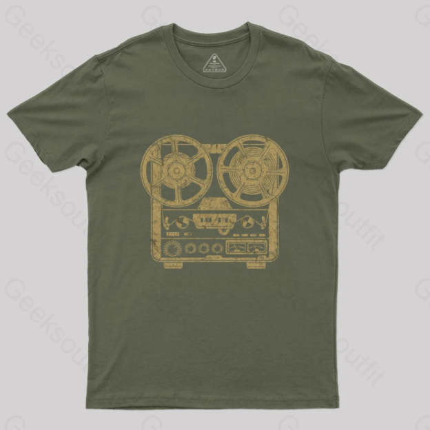 Really Reel To T-Shirt Army Green / S Yc